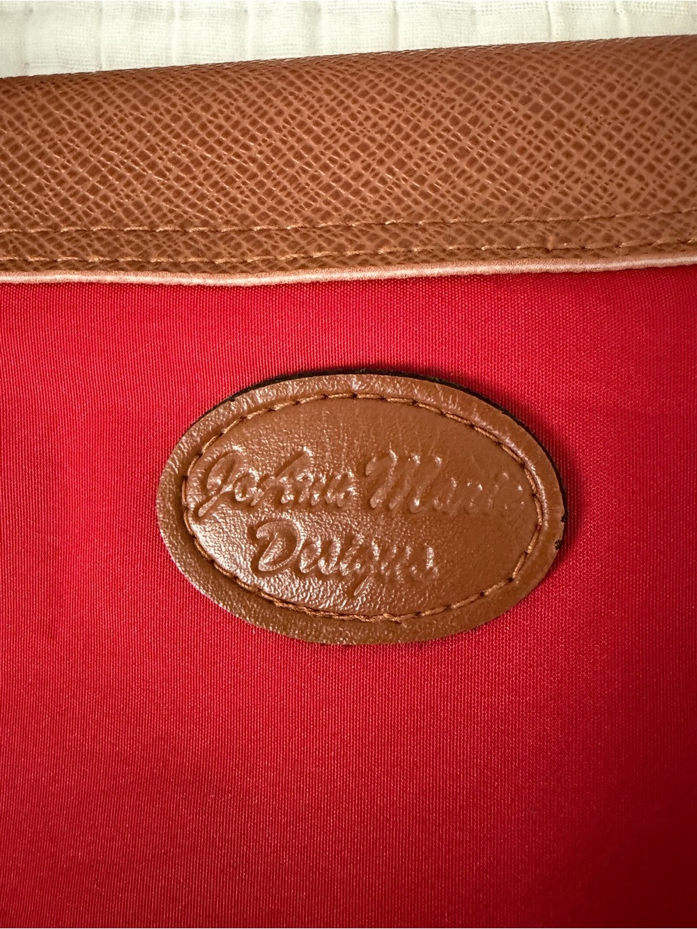 Jo Ann Marie Designs Tote Bag/Purse, Foldable Travel, Red - Picture 2 of 10